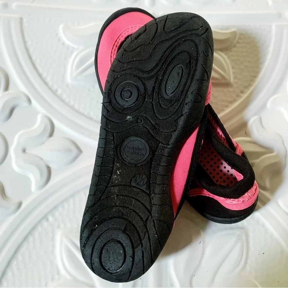 WONDER NATION Girls Pink Neoprene Water Shoe 13/1